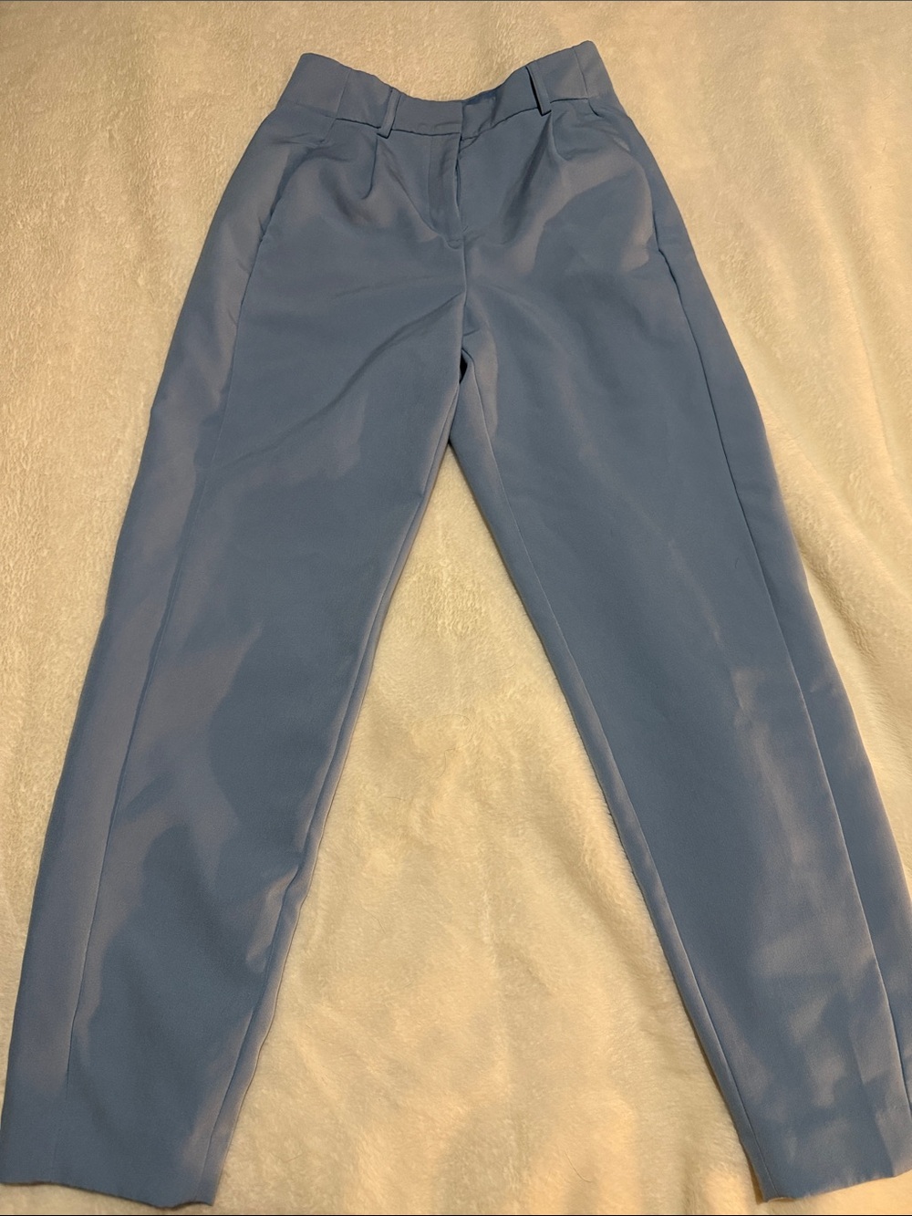 Express Light Blue Tailored Trousers